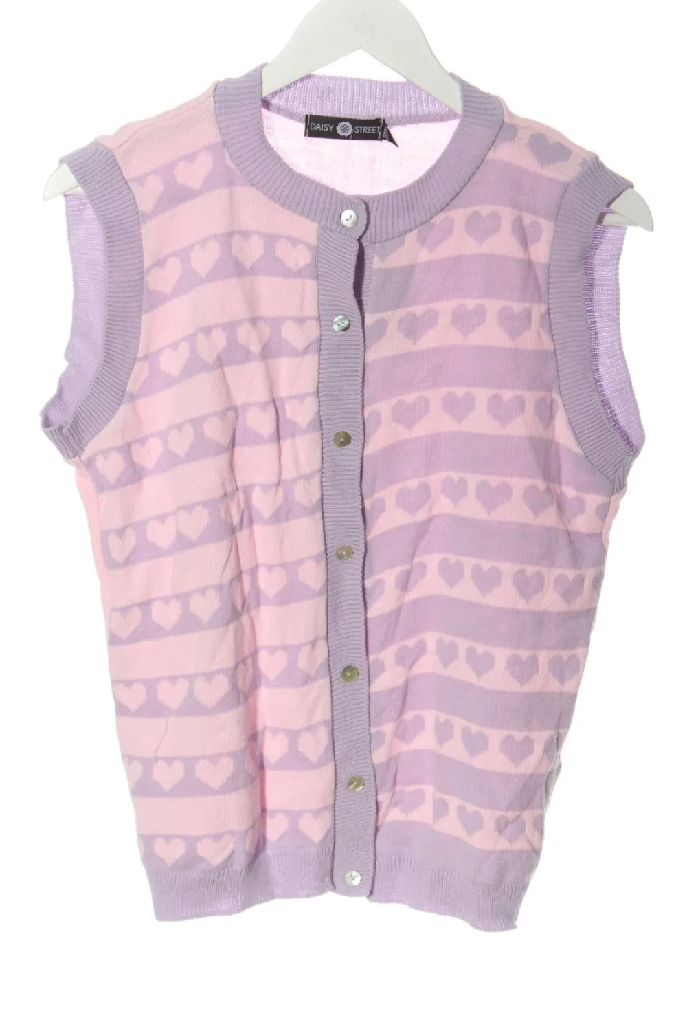 Westen>Daisy Street Strickweste Größe 34 pinklila