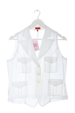 Westen>Nadine H. Strickweste Größe 38 weiß