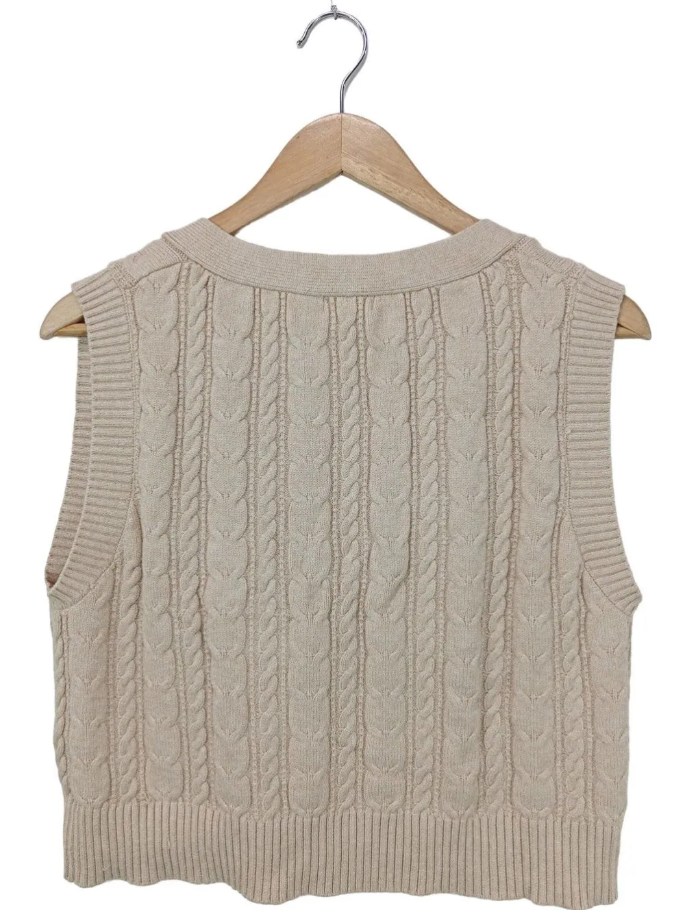 Westen>Stradivarius Strickweste Größe 40 camel