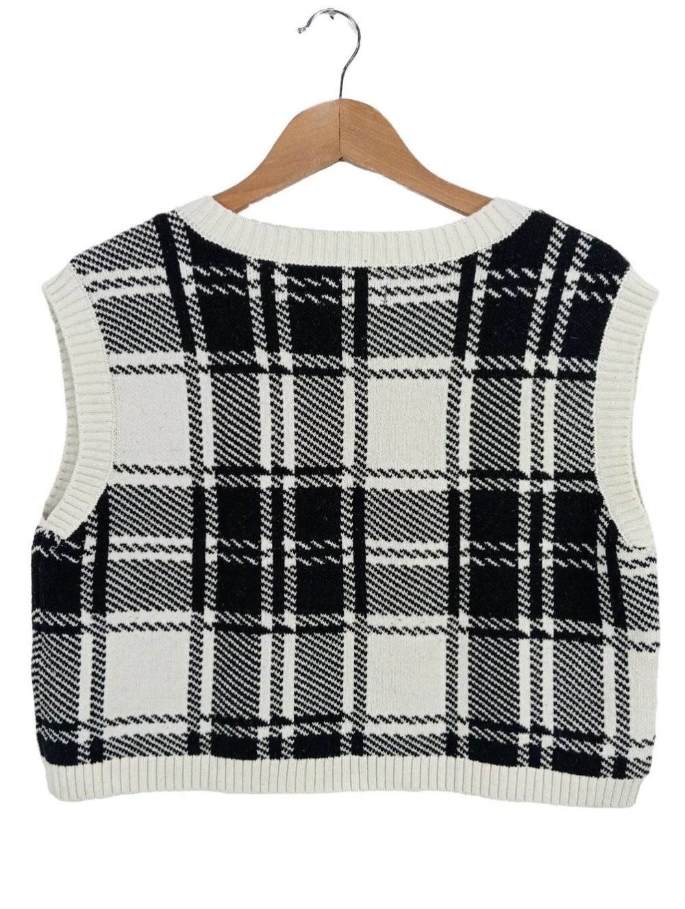 Westen>Holister Strickweste Größe 38 schwarzweiß