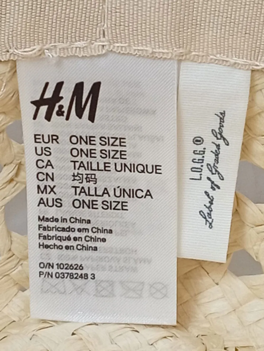 Hüte>H&M L.O.G.G. Strohhut creme