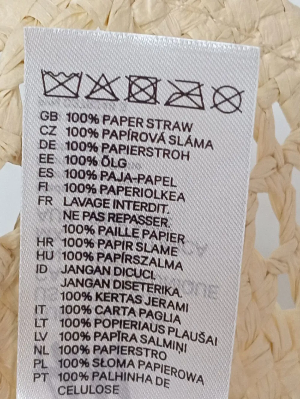 Hüte>H&M L.O.G.G. Strohhut creme