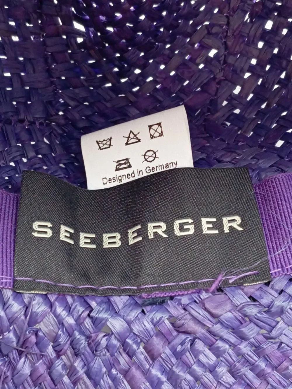 Hüte>Seeberger Strohhut lila