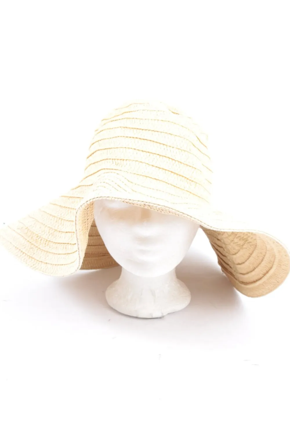 Hüte>H&M Strohhut Größe 58 sandbraun