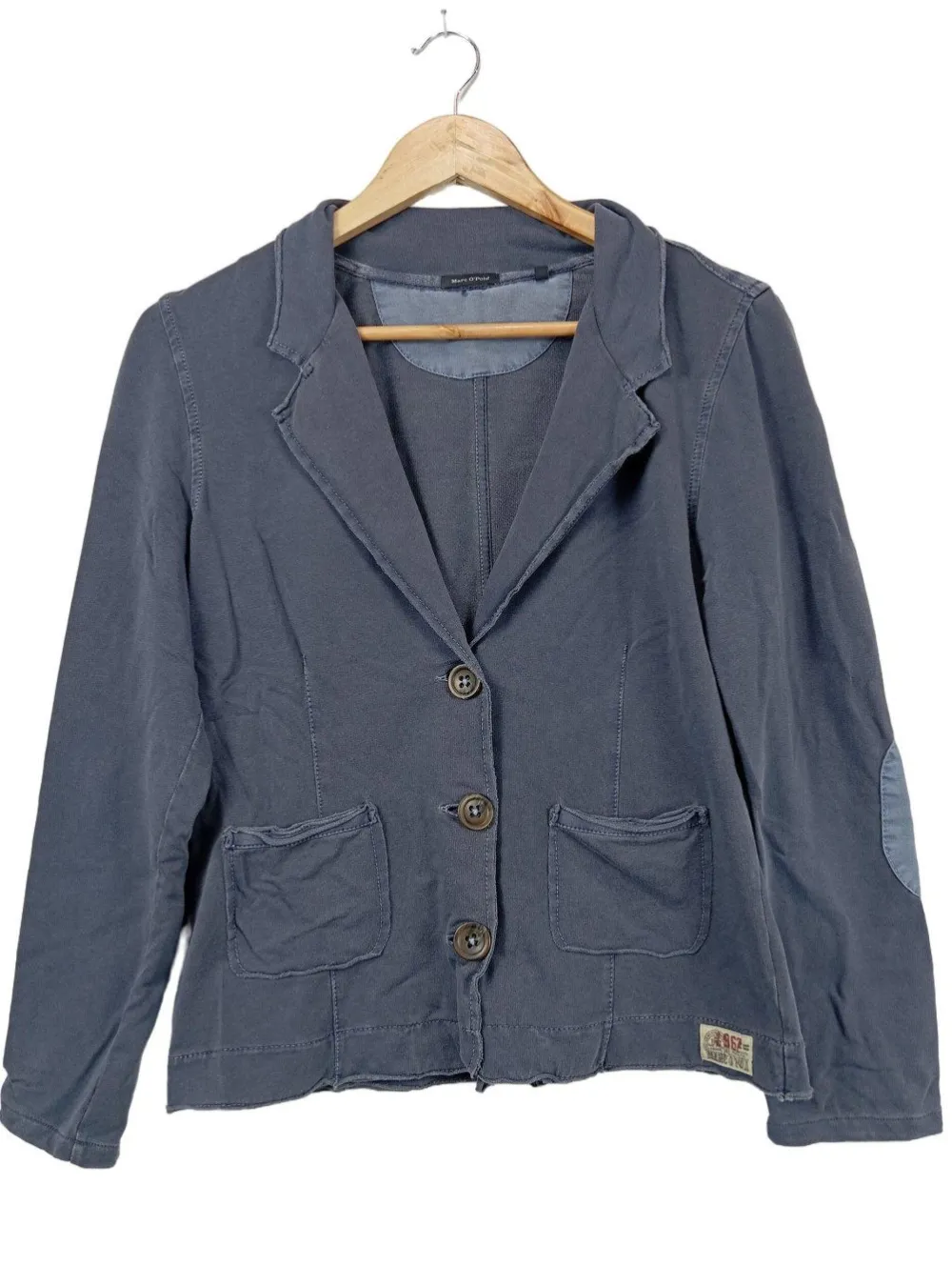 Blazer>Marc Ou2019Polo Sweatblazer Größe 40 hellgrau