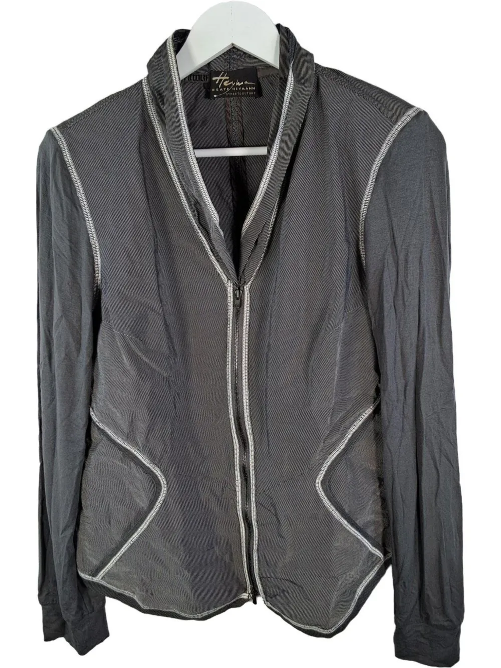 Sweats> Sweatjacke Größe 38 grau