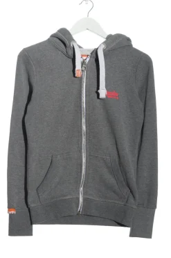 Sweats>Superdry Sweatjacke Größe 36 grau