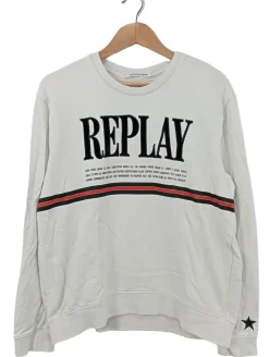 Sweats>Replay Sweatshirt Größe 42 weiß