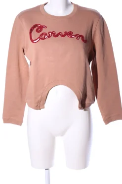 Sweats>Carven Sweatshirt Größe 40 nuderot