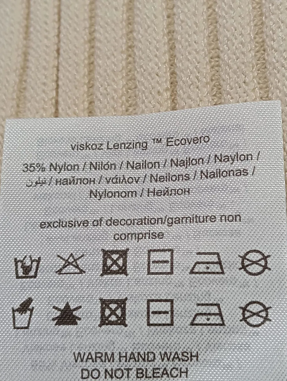 Tops>YAS Tanktop Größe 34 wollweiß