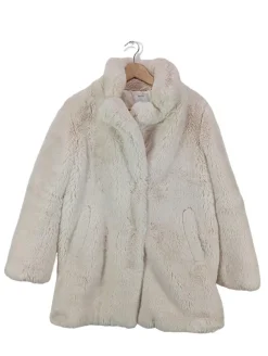 Mäntel>Bershka Teddymantel Größe 38 wollweiß