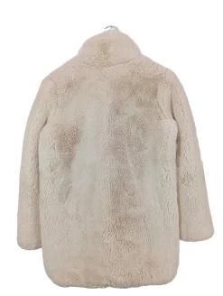 Mäntel>Bershka Teddymantel Größe 38 wollweiß