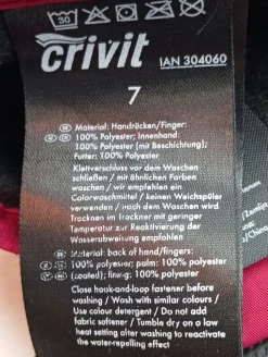 Thermohandschuhe Größe 7-Crivit New