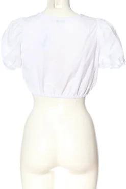 Trachtenmode>Distler Trachtenbluse Größe 34 weiß