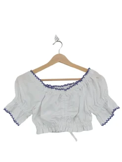 Trachtenmode>Busserl Trachten Trachtenbluse Größe 36 weiß