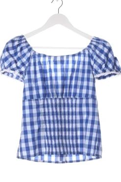 Trachtenmode>Country Line Trachtenbluse Größe 34 blauweiß