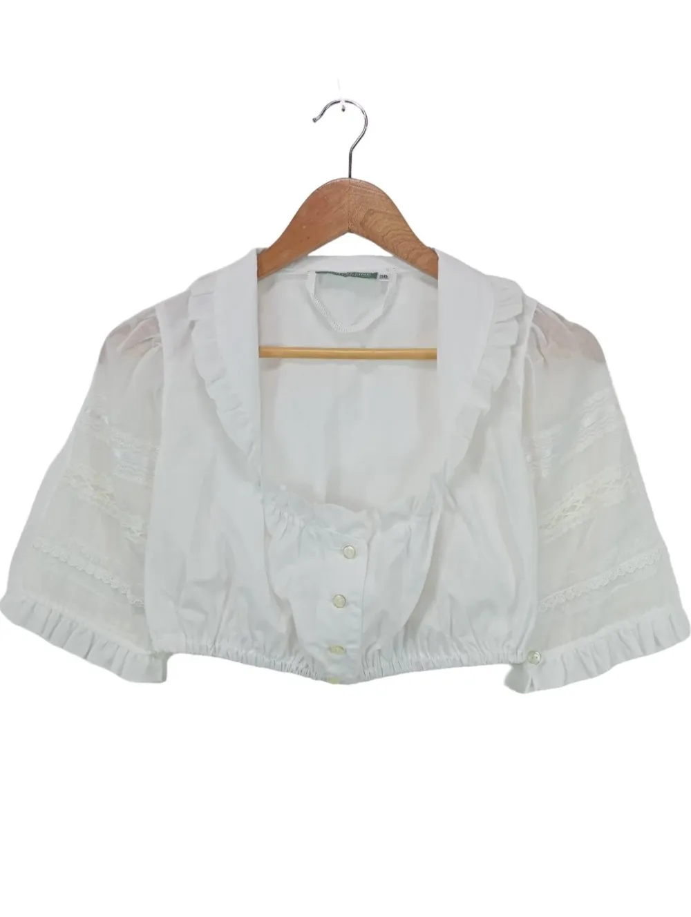 Trachtenmode>Country Line Trachtenbluse Größe 38 weiß