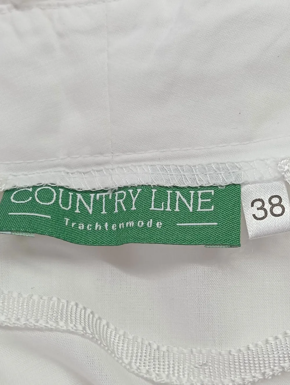 Trachtenmode>Country Line Trachtenbluse Größe 38 weiß