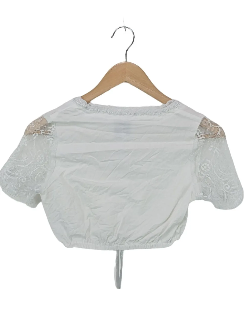 Trachtenmode>MarJo Trachtenbluse Größe 34 weiß