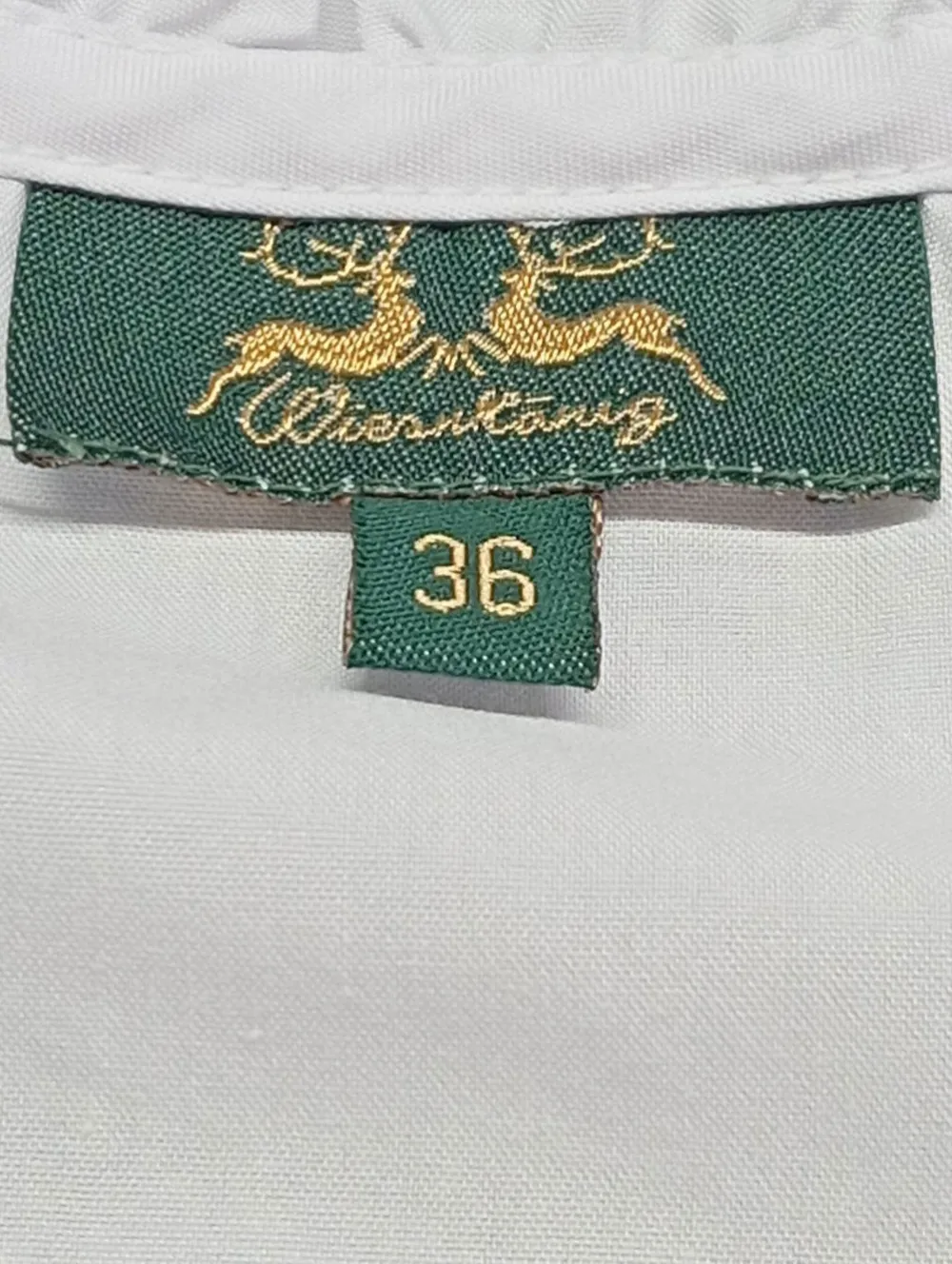 Trachtenmode>Wiesnku00f6nig Trachtenbluse Größe 36 weiß