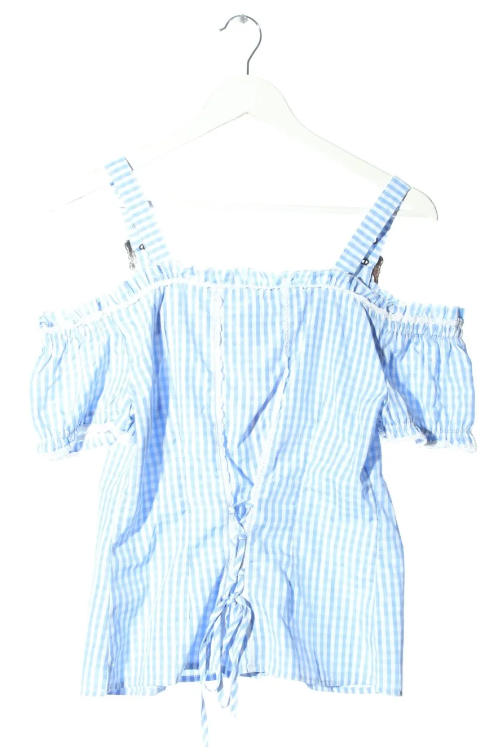 Trachtenmode>Colloseum Trachtenbluse Größe 38 weißblau