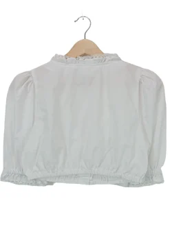 Trachtenmode>Hess Frackmann Trachtenbluse Größe 34 weiß
