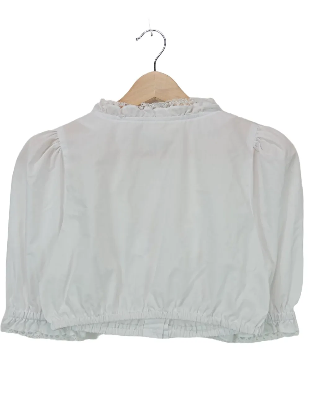 Trachtenmode>Hess Frackmann Trachtenbluse Größe 34 weiß