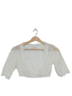 Trachtenmode>Kru00fcger Trachtenbluse Größe 32 weiß