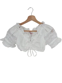 Trachtenmode>Su00fcdtiroler Trachtenbluse Größe 32 weiß