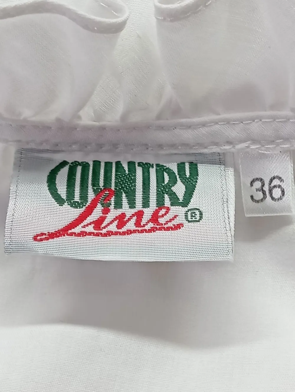 Trachtenmode>Country Line Trachtenbluse Größe 36 weiß
