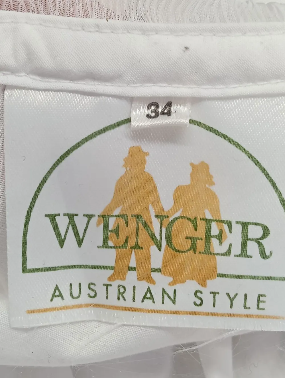 Trachtenmode>Wenger Trachtenbluse Größe 34 weiß
