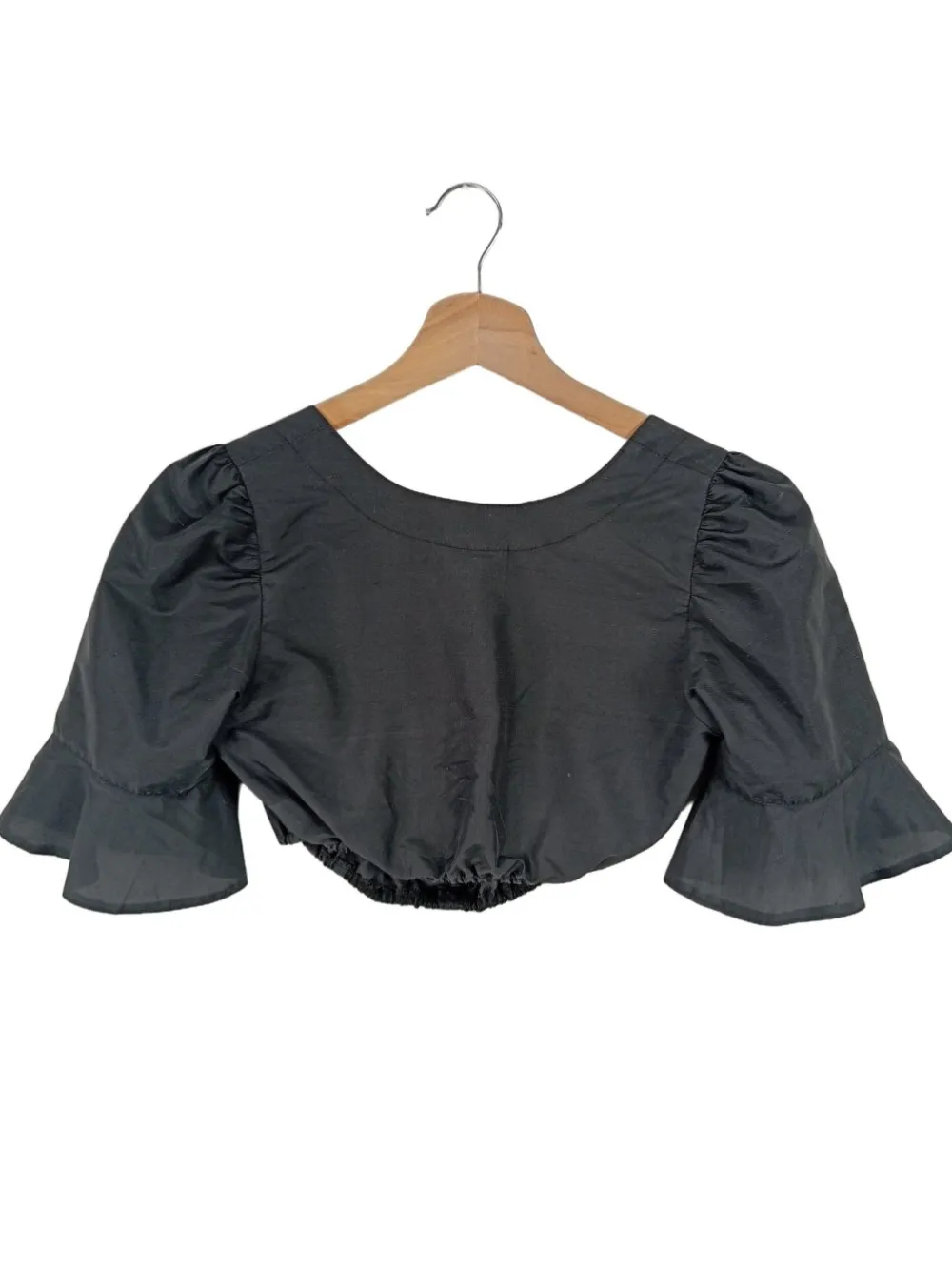 Trachtenmode>edel heiss Trachtenbluse Größe 34 schwarz