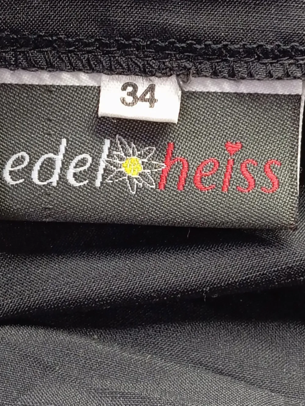 Trachtenmode>edel heiss Trachtenbluse Größe 34 schwarz