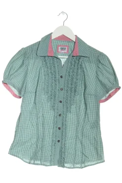 Trachtenmode>Country Line Trachtenhemd Größe 38 grünweiß