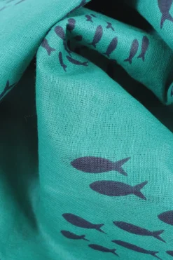 Tücher>Yam Yam Trachtentuch türkisblau