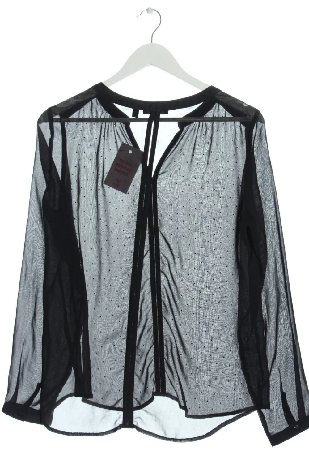 Blusen>Charles Vu00f6gele Transparenz-Bluse Größe 38 schwarz