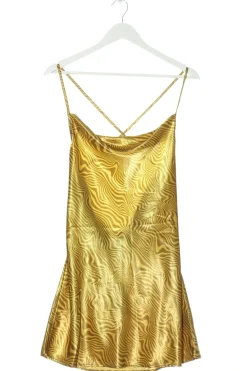 Kleider>H&M Divided Trägerkleid Größe 38 blassgelbbraun