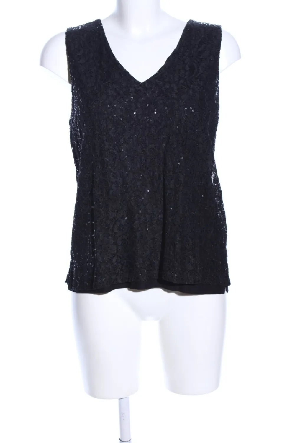 Tops>Street One Trägertop Größe 38 schwarz