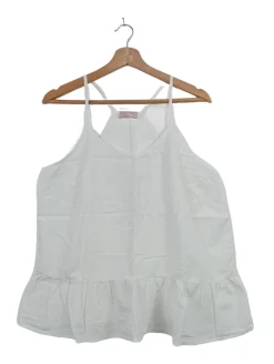 Tops>lykkelig Trägertop Größe 42 weiß