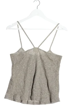 Tops>Su00e9zane Trägertop Größe 38 hellgraugrüngrau