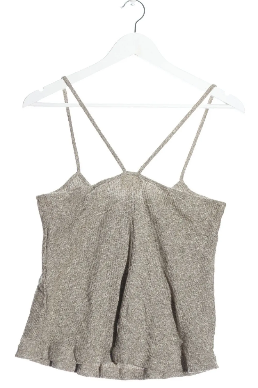 Tops>Su00e9zane Trägertop Größe 38 hellgraugrüngrau