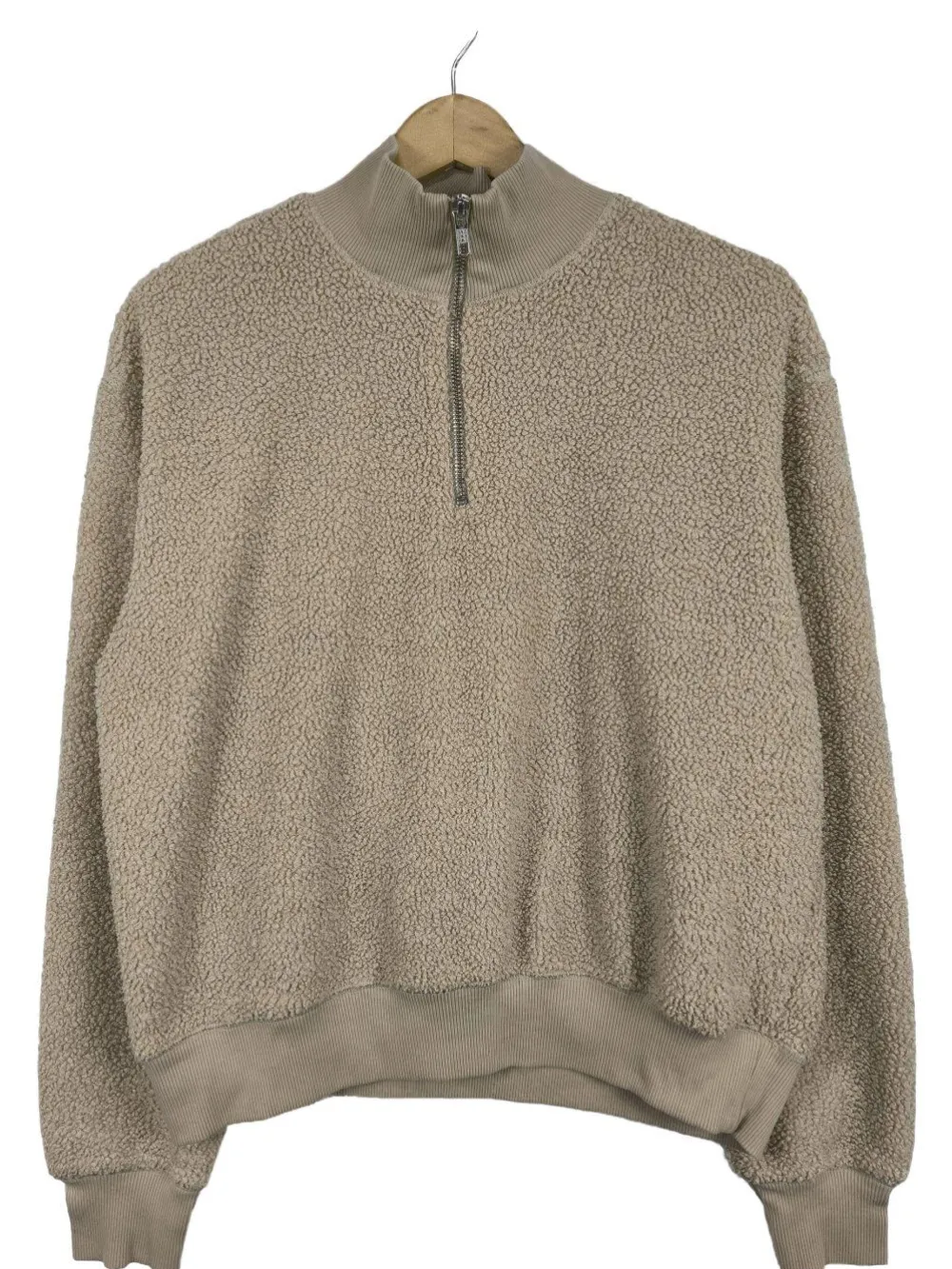 Pullover>Topshop Troyer Größe 38 wollweiß