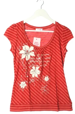 Shirts>Orsay T-Shirt Größe 38 rotwollweiß