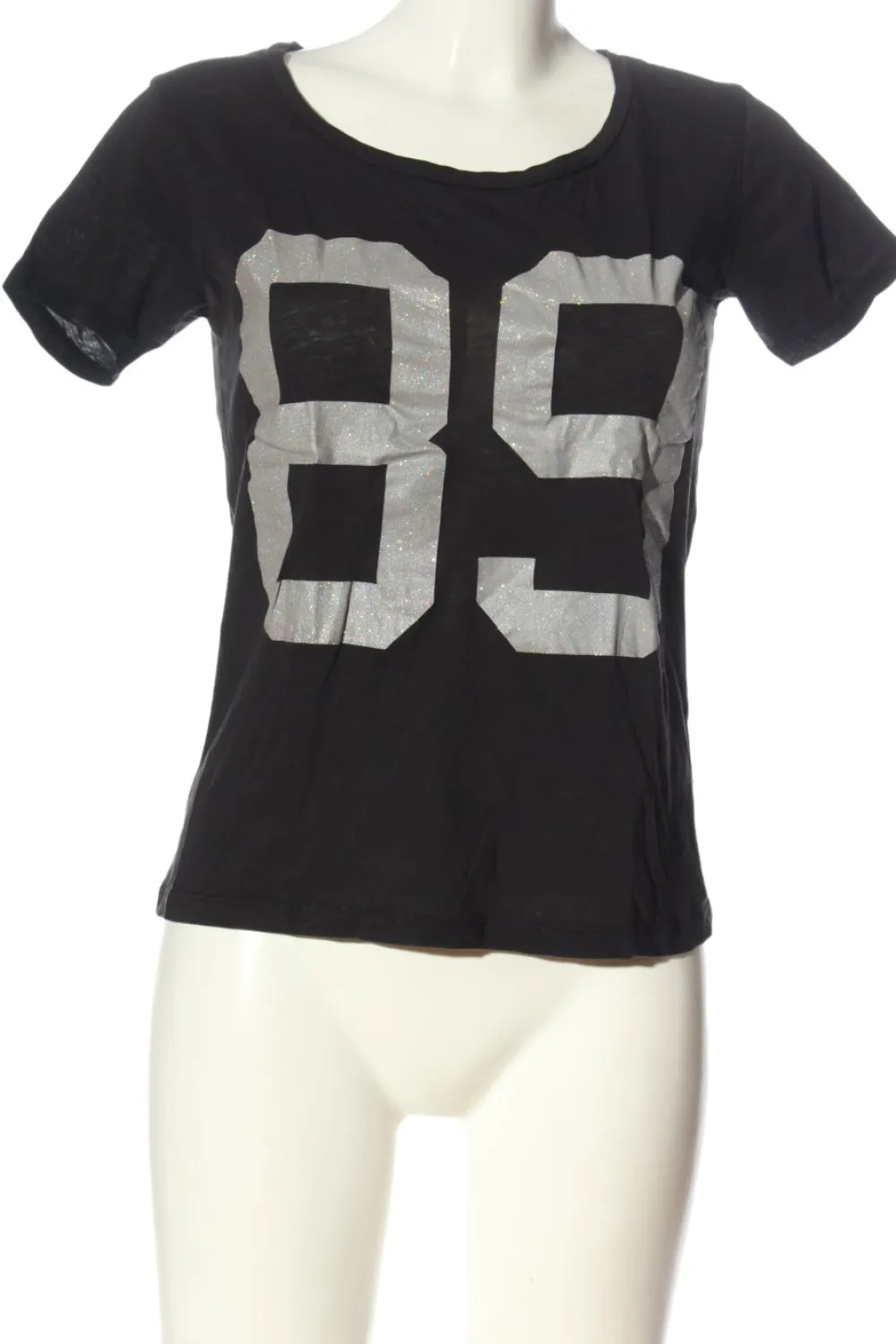 Shirts>Gina Tricot T-Shirt Größe 36 schwarzhellgrau