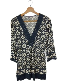 Blusen>Hale Bob Tunikabluse Größe 38 wollweißschwarz