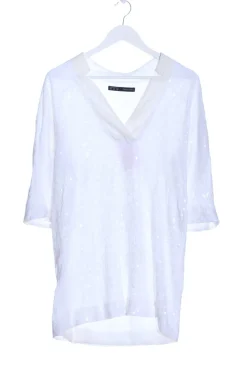 Kleider>Zara Basic Tunikakleid Größe 34 weiß