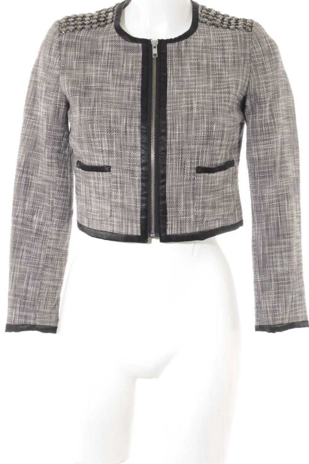 Blazer>H&M Tweedblazer Größe 36