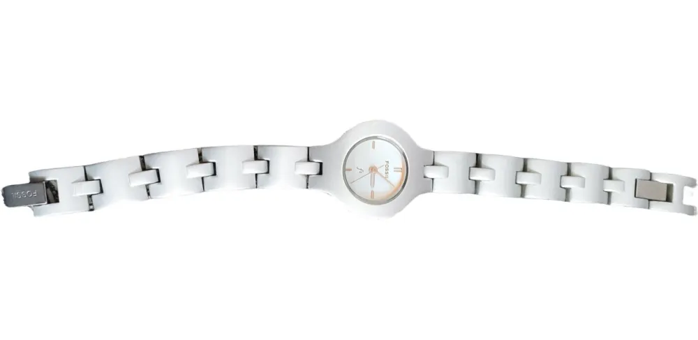 Uhren>Fossil Uhr silberfarben