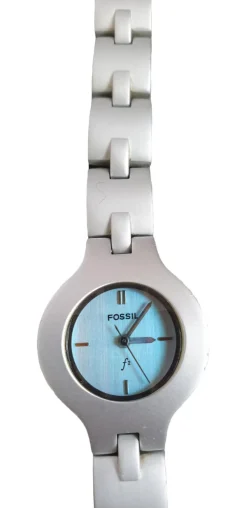 Uhren>Fossil Uhr silberfarben