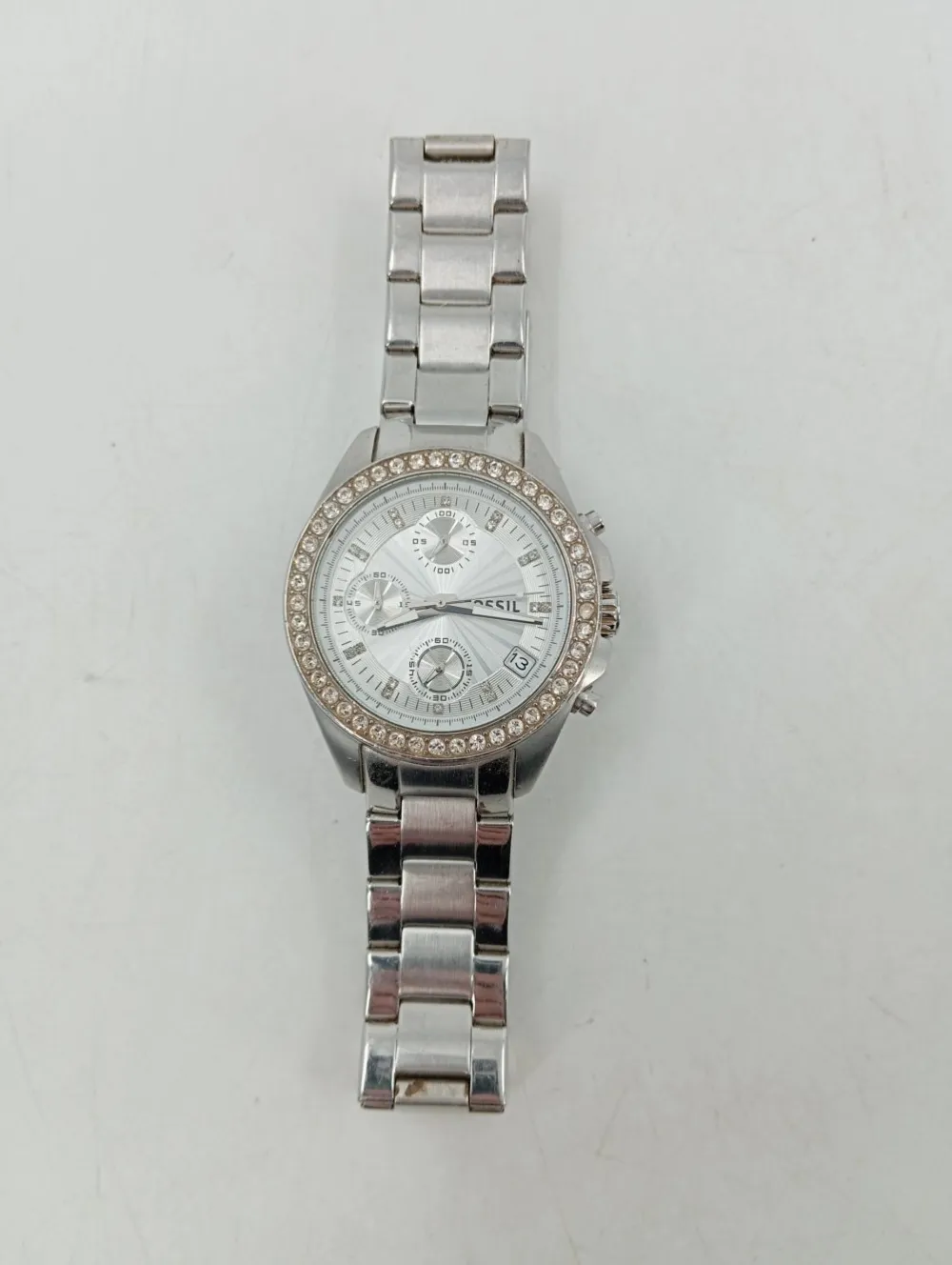 Uhren>Fossil Uhr silberfarben